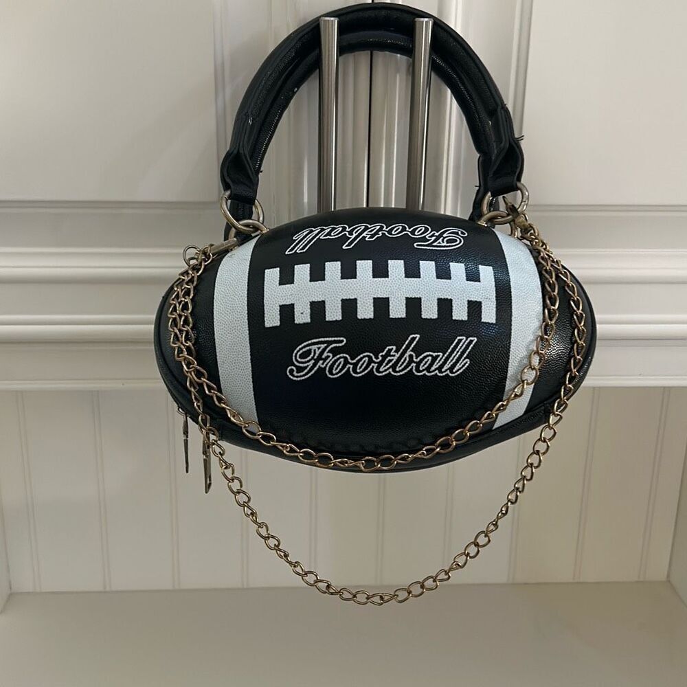Black Football Purse